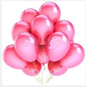 25 adet pembe uan balon